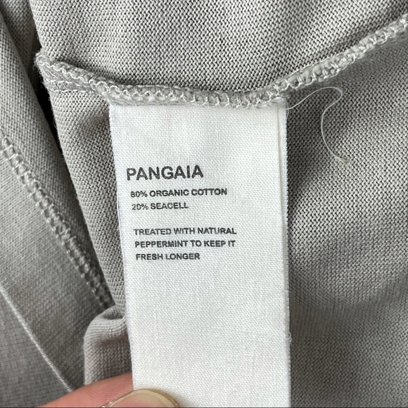 Pangaia Seaweed Fiber Crop Shoulder Tee Stone - Picture 9 of 9